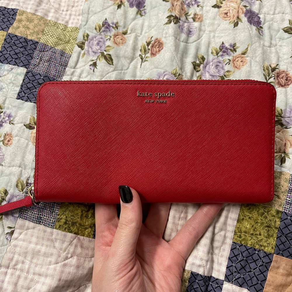 Authentic red Kate Spade Wallet